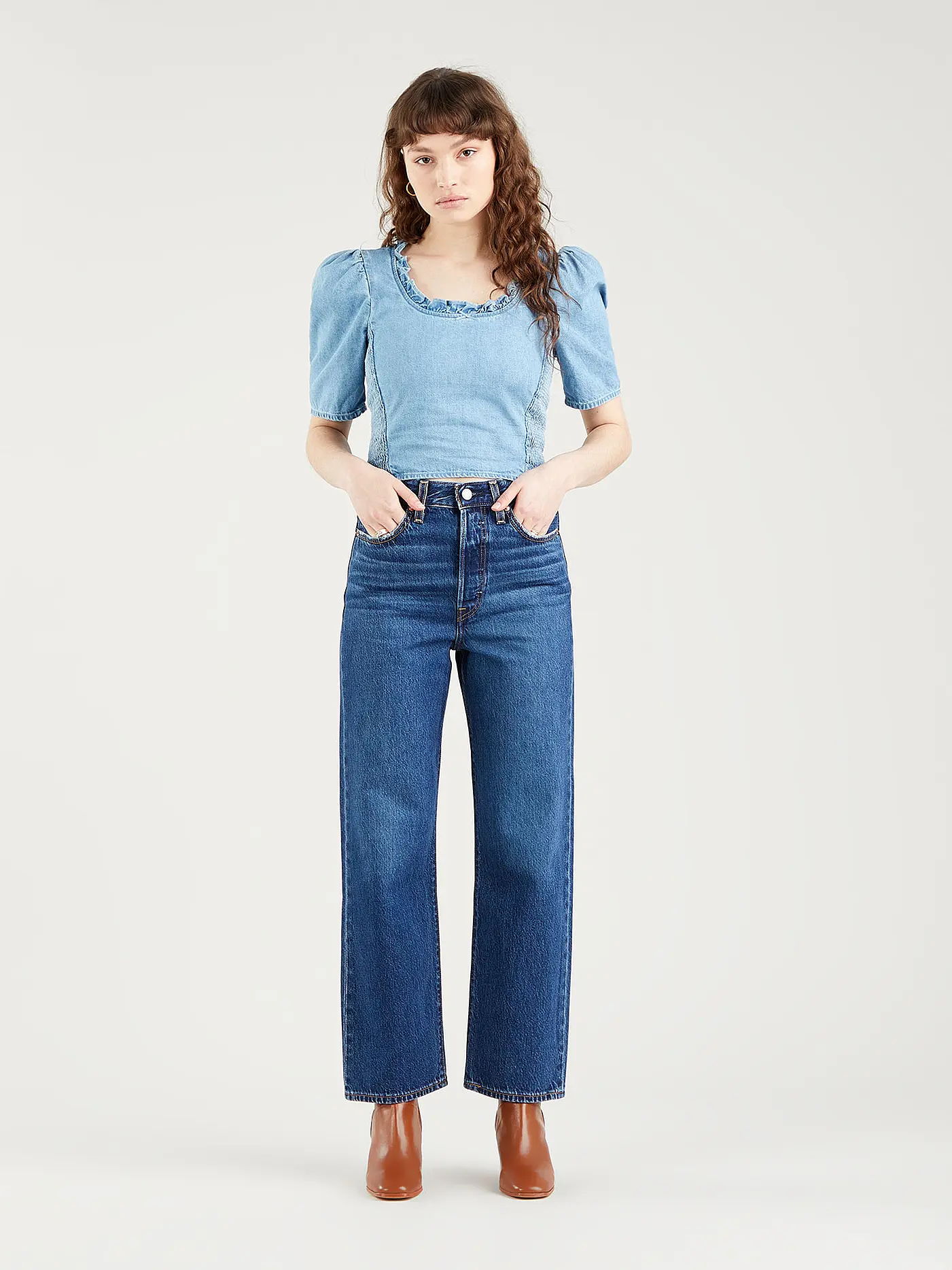 LEVI'S® | Jeans Straight Fit 7/8 Jazz | blau